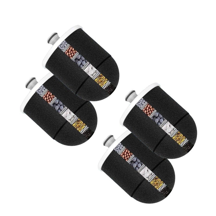 Innovative Natural Carbon Block Shower Head Replacement cartridges 4 Pack (6-Months Filter Life) Innovative Technology Products Corp