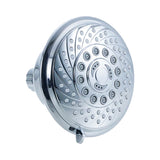 Innovative Technology 6-Settings Chrome 4.5-in Round Fixed Shower Head 3.0 GPM