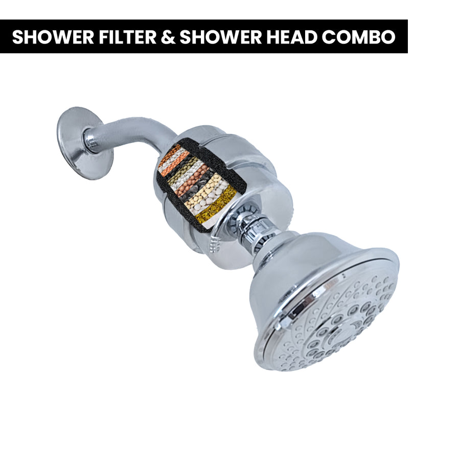 Innovative Technology Carbon Block Shower Filter/Shower Head Combo