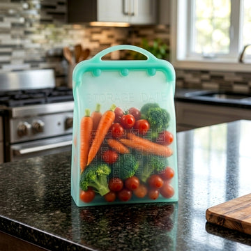 4 Tall bags, sandwich bags Reusable silicone food storage tall bags