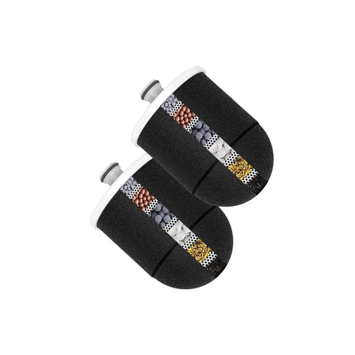 Innovative Natural Carbon Block Shower Head Replacement Cartridges 2 Pack (6-Months Filter Life) Innovative Technology Products Corp