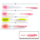 Multipurpose Cleaning Brush Set, Long Handle Bottle Cleaning Brush for Washing Narrow Neck Bottles, Cup, Pipes, Hydro Flask Tumbler, Sinks, Cup Cover
