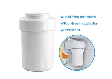 Micro-plastic Free, Lead free Carbon Block Technology  Refrigerator Water Filter Replacement Compatible GE MWF, MWFA, GWF, GWFA, NSF 45 & NSF 53 Certified