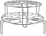 ITPCINC Stainless Steel Egg Steamer Rack for Instant Pot, Pressure Cooker, Boiling Pot Stackable Steamer Trays 2 Pack
