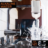 Alkaline Faucet Mount Replacement Filter, Microplastic free  Sink Water Filter Replacement, 300 Gallons Alkaline water per filter