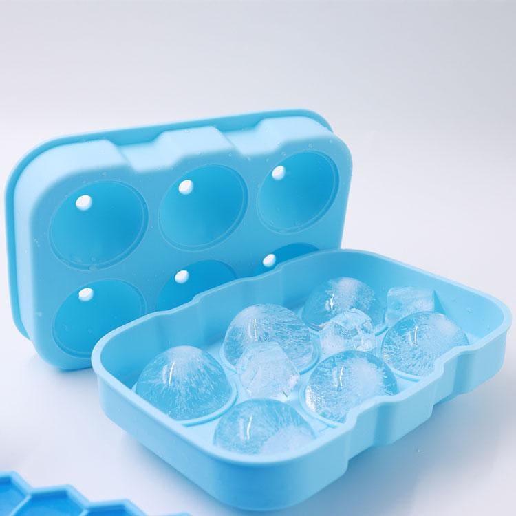 HIC Silicone Cannonball Sphere Whiskey Ice Ball Mold Tray, Vintage Blue, 1  ea - Harris Teeter